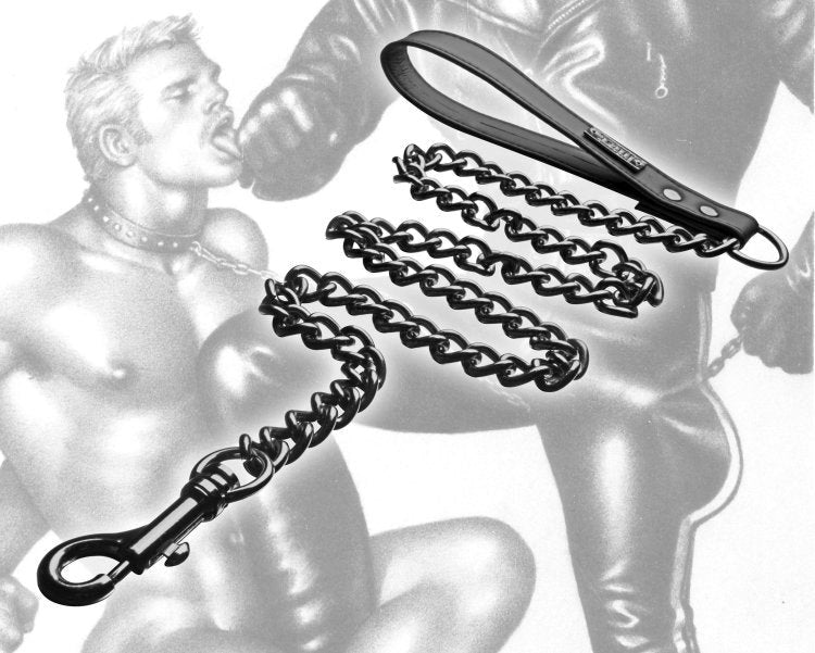 Tom of Finland Bondage Collar and Leash - Collars and Leads