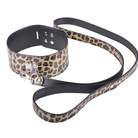 Wild Leopard Collar and Leash by BDStyle - Collars and Leads