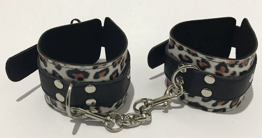 Wild Leopard Print Wrist Cuffs