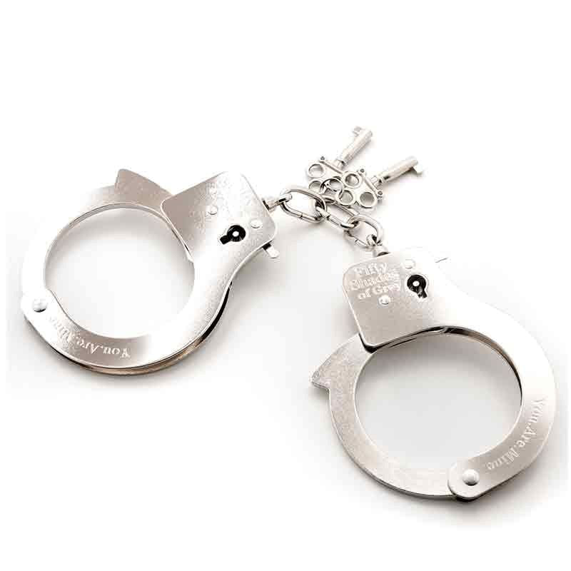 You Are Mine-Metal Handcuffs - Cuffs and Restraints