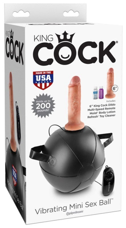 King Cock Inflatable Vibrating Cushion - Realistic Ride for Deepest Fantasies