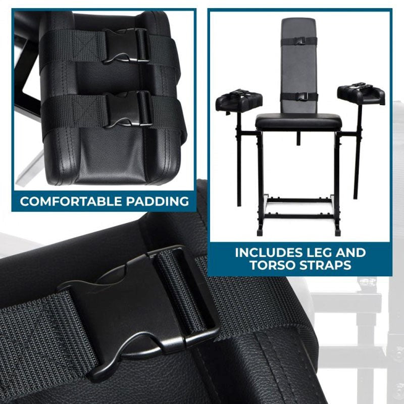 Master Series Extreme Obedience Chair by XR Brands - Sex Furniture