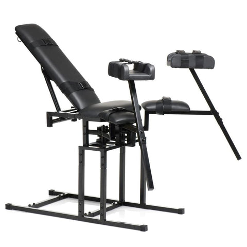 Master Series Leg Spreader Obedience Chair by XR Brands - Sex Furniture