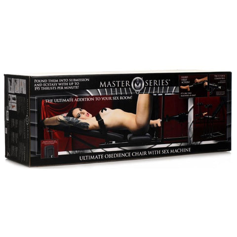 Master Series Obedience Chair + Sex Machine by XR Brands - Sex Machines