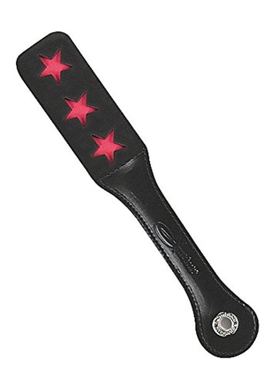 12 Inch Leather Stars Impression Paddle
