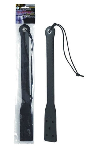18 Inch Long Black Leather Slapper - Paddles And Slappers