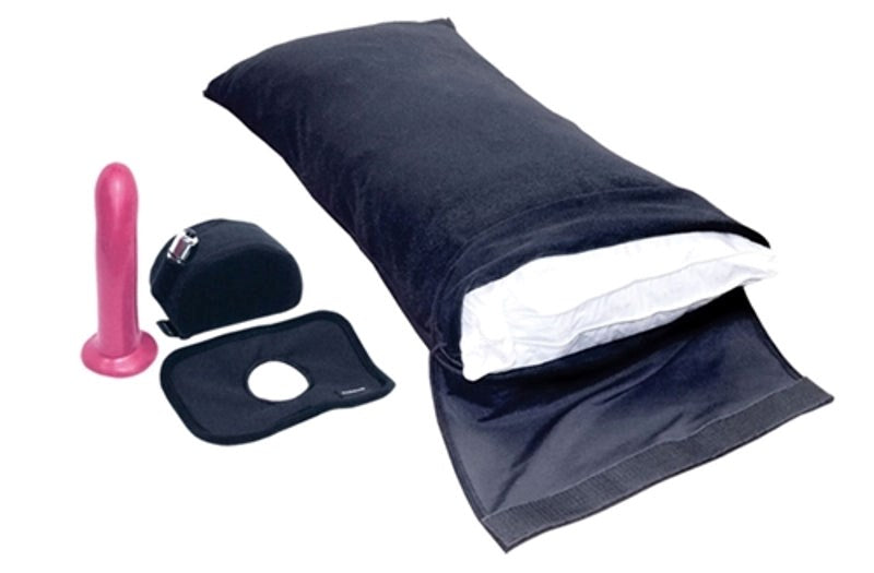 5-Piece Vibrating Position Pillowcase Set with Silicone Dildo - Sex Furniture