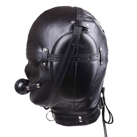 BDSM Hood With Removable Ball Gag by BDStyle - Bondage Gags and Bits
