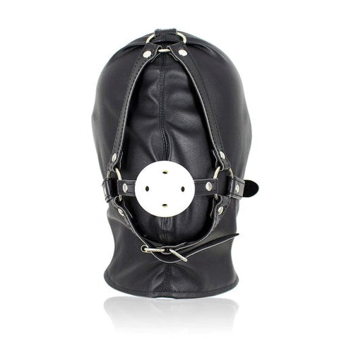 Full Head Hood With Mouth Gag by BDStyle - Bondage Gags and Bits