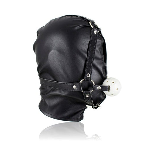 Full Head Hood With Mouth Gag by BDStyle - Bondage Gags and Bits