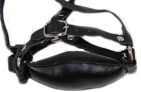 Bondage Bound For Pleasure Bit Gag Leather - Bondage Gags and Bits