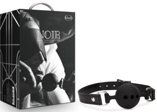 Breathable Silicone Gag Black by Noir Handmade - Bondage Gags and Bits