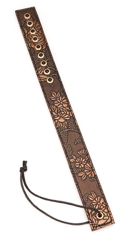 Brown Floral Print Paddle - Paddles And Slappers