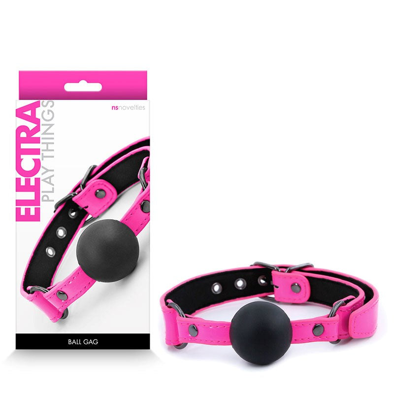 Electra Ball BDSM Play Mouth Gag - Bondage Gags and Bits