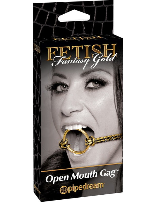 Fetish Fantasy Gold BDSM Play Open Mouth Gag