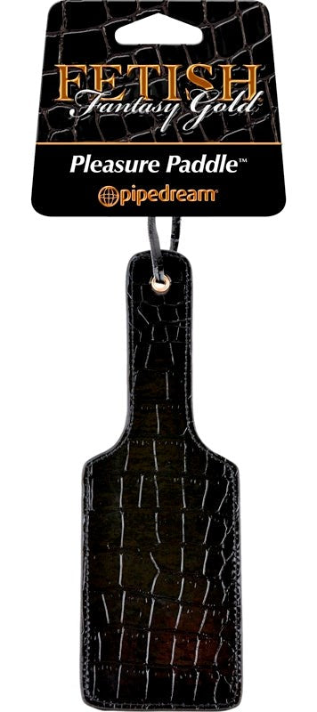 Fetish Fantasy Gold Pleasure Bondage Paddle Black - Paddles And Slappers