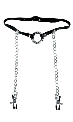 Fetish Fantasy Limited Edition O Ring Ball Gag and Nipple - Bondage Gags and Bits