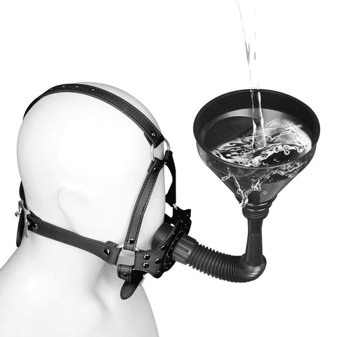 Fluid Feeder Muzzle Plug Bondage Gag by BDStyle - Bondage Gags and Bits