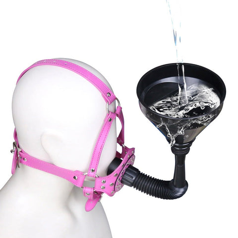 Fluid Feeder Muzzle Plug Bondage Gag by BDStyle - Bondage Gags and Bits