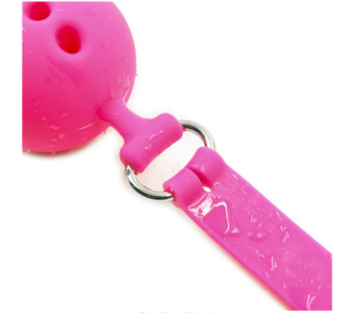 Full Silicone Breathable Ball Bondage Gag Pin by BDStyle - Bondage Gags and Bits