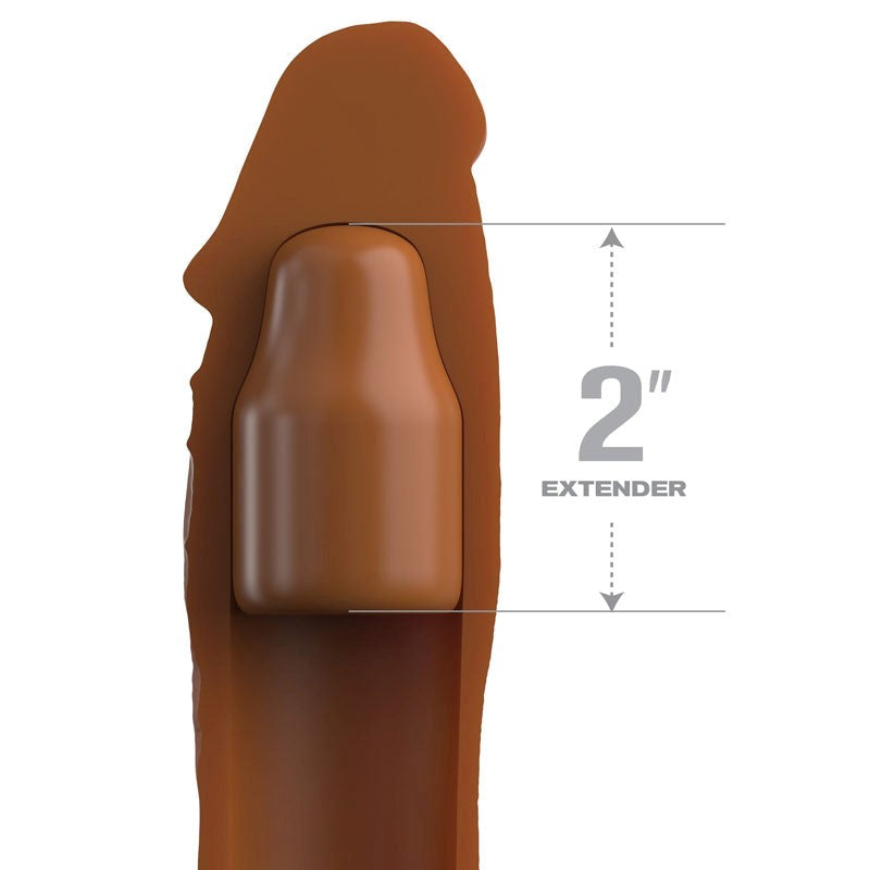 Fantasy X-Tensions Elite 2 Inch Silicone Cock Extension - Penis Sleeves and Extenders
