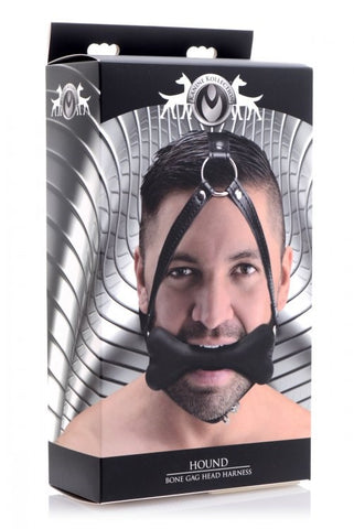 Hound Bone Gag Head Harness by XR Brands - Bondage Gags and Bits