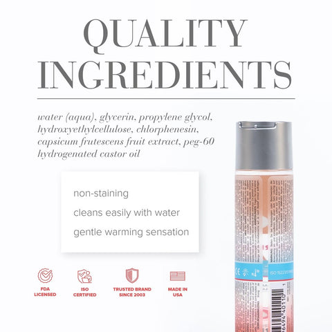 JO Anal H2O Warming 4 floz by System Jo - Water Based Lubes