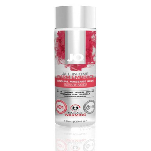 JO Sensual Massage Glide Unscented 4 floz Based Lube - Silicone Based Lubes