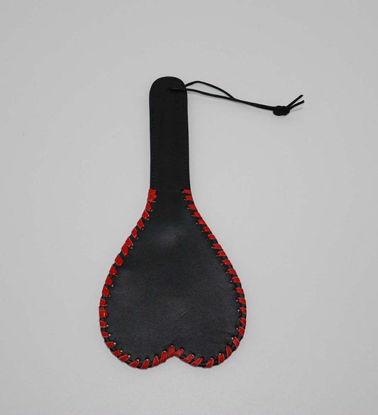 Heart Shaped Leather Paddle by Hell's Couture - Paddles And Slappers