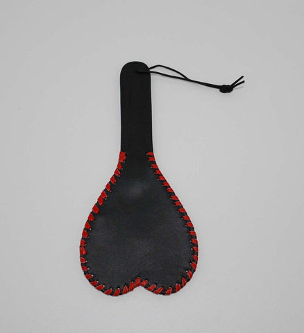 Heart Shaped Leather Paddle by Hell's Couture - Paddles And Slappers