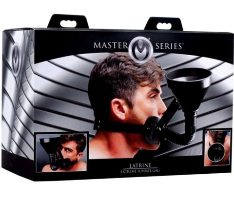 Latrine Extreme Funnel Mouth Gag by XR Brands - Bondage Gags and Bits