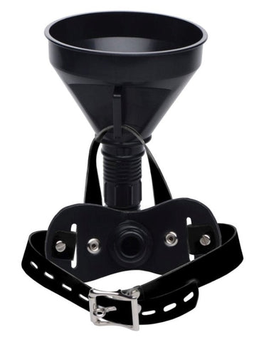 Latrine Extreme Funnel Mouth Gag by XR Brands - Bondage Gags and Bits