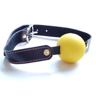 Gag with Yellow Ball Light Bondage Gag by BDStyle - Bondage Gags and Bits