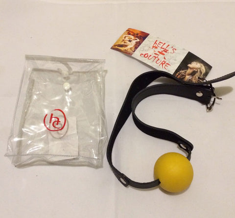 Gag with Yellow Ball Light Bondage Gag by BDStyle - Bondage Gags and Bits