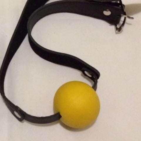 Gag with Yellow Ball Light Bondage Gag by BDStyle - Bondage Gags and Bits