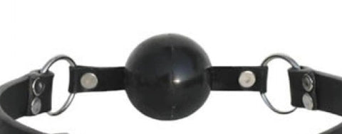 Leather Folk Ball Gag by BDStyle - Bondage Gags and Bits