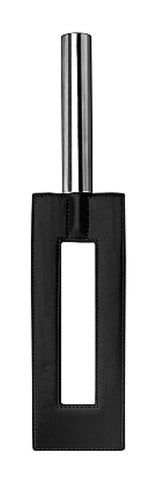 Leather Gap Paddle Adult Toy by Shots Toys - Paddles And Slappers