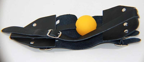 Leather Muzzle with Ball Gag by BDStyle - Bondage Gags and Bits