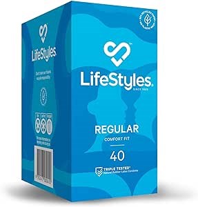 LifeStyles Healthcare Regular 40 Pack Condoms by Ansell - Condoms