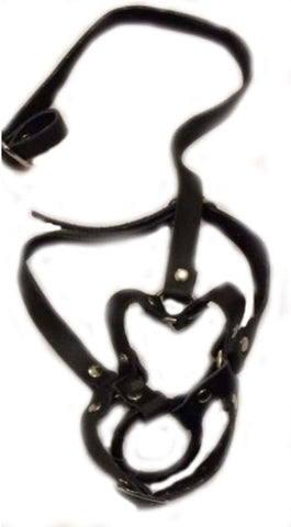Literotica O Ring Gag Thick Open Mouth PVC Bondage Gag - Bondage Gags and Bits