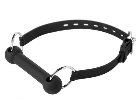 Mr Ed Locking Silicone Bit Gag by XR Brands - Bondage Gags and Bits