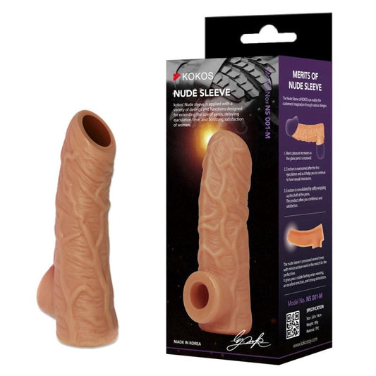 Kokos Nude Realistic Male Penis Extender Sleeve 1