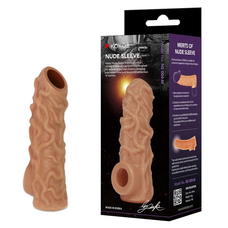 Kokos Nude Mens Penis Development Sleeve 4 - Penis Sleeves and Extenders