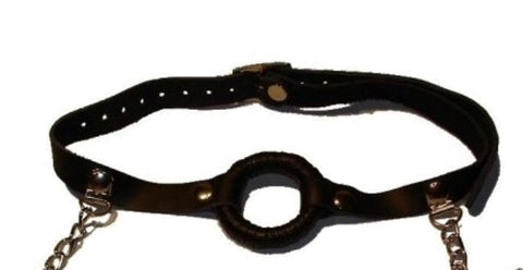 O-Ring Gag with Nipple Clamps Thin by BDStyle - Bondage Gags and Bits
