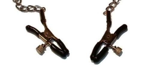 O-Ring Gag with Nipple Clamps Thin by BDStyle - Bondage Gags and Bits