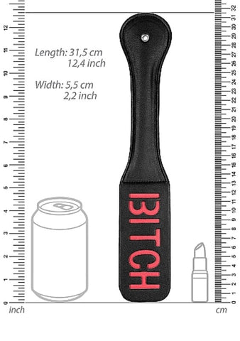 BITCH BDSM Play Impact Paddle by Shots Toys - Paddles And Slappers