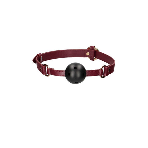 OUCH! Halo Breathable Ball Gag Mouth Restraint - Bondage Gags and Bits