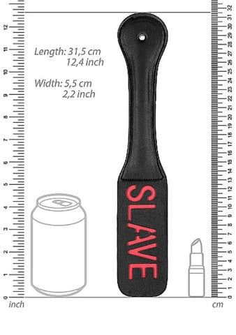 Ouch! SLAVE Bondage Paddle by Shots Toys - Paddles And Slappers