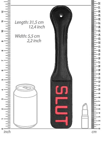 SLUT BDSM Play Impact Paddle by Shots Toys - Paddles And Slappers