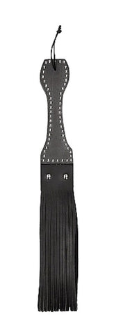 Pain Leather Belt Slapper With Multi Looped Tails - Paddles And Slappers